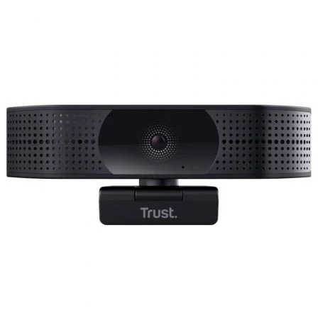 Trust Teza 24280 Webcam 4K Ultra HD con Enfoque Automático, Micrófono Dual, Ángulo de 74° y Trípode - Para Videollamadas